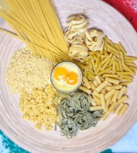 Frische Pasta ungekocht