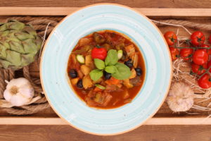 Tajine auf dem Teller