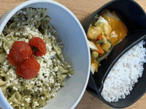 Essen in Mehrwegschalen